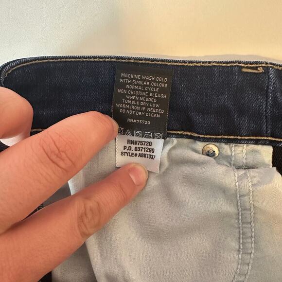 BKE Denim Women’s Payton Straight Leg Jeans Size 38R Dark Wash Stretch - Picture 9 of 9